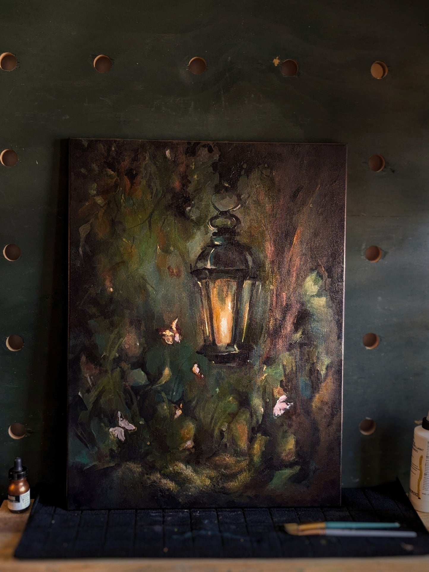 "The Ancient Lantern" Original Painting