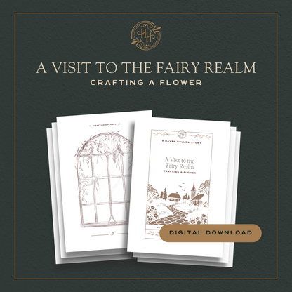 Digital Story Pages: A Visit to the Fairy Realm (Crafting a Flower)