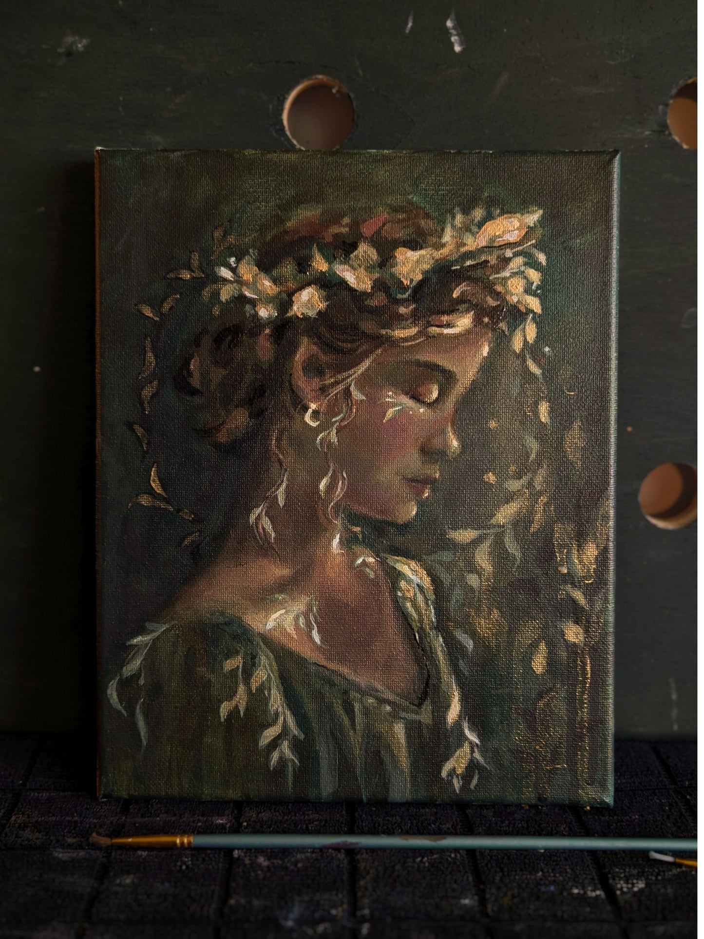 "Before the Goddess" Original Painting