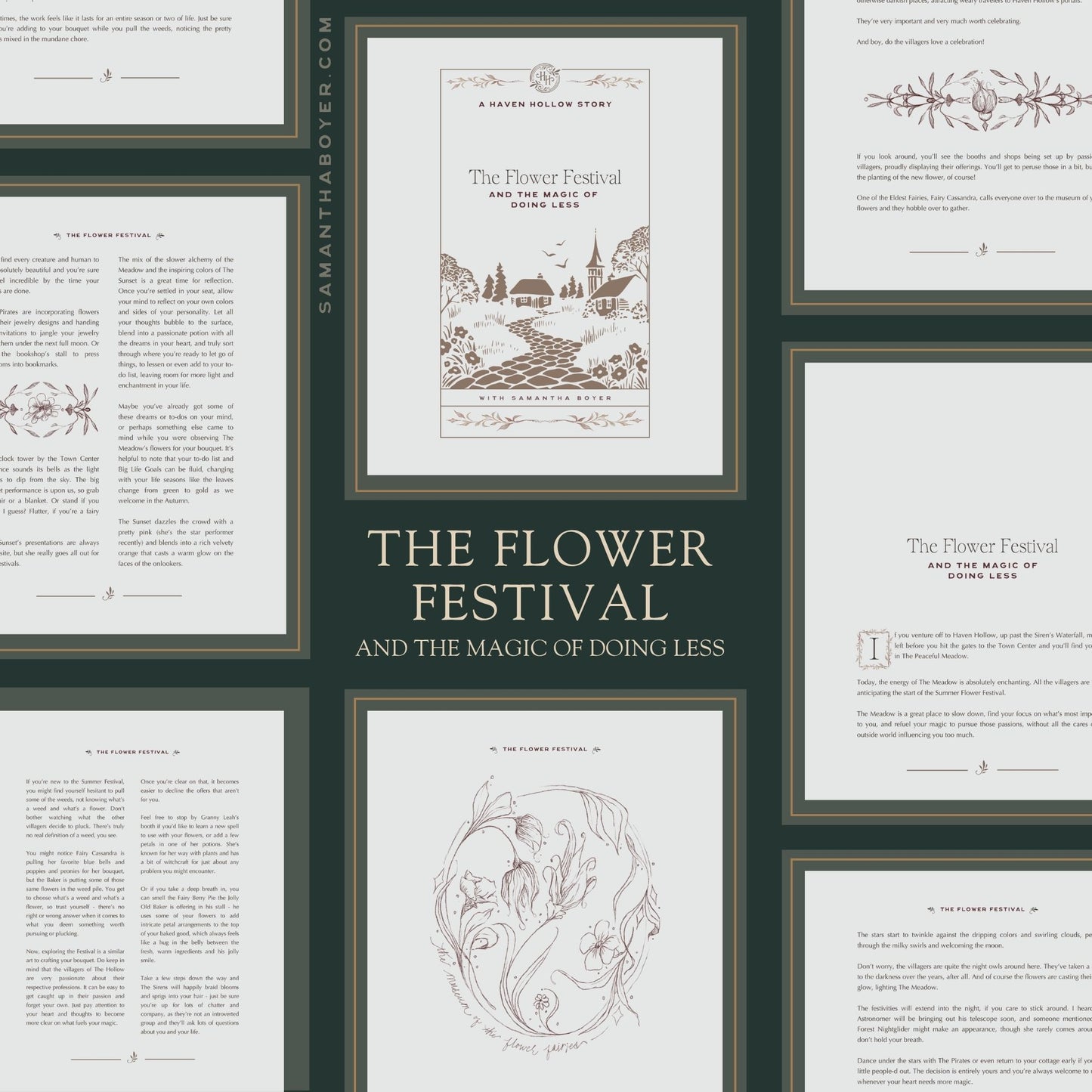 Digital Story Pages: The Flower Festival (The Magic of Doing Less)