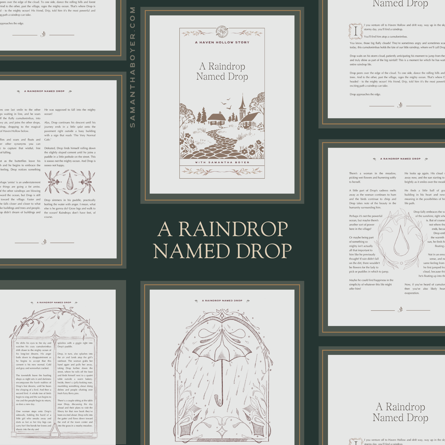 Digital Story Pages: A Raindrop Named Drop