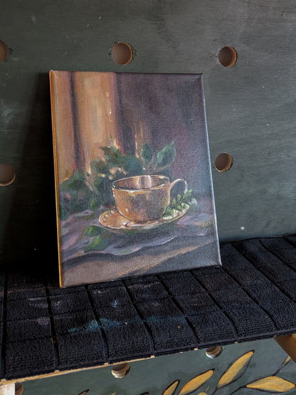 "This Morning's Teacup" Original Painting