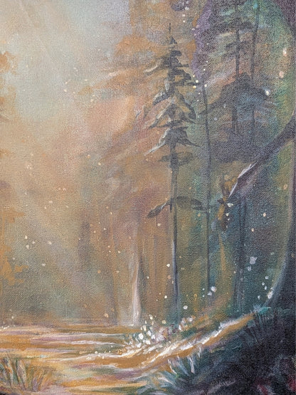 "Where the Fairies Meet the Sky" Original Painting