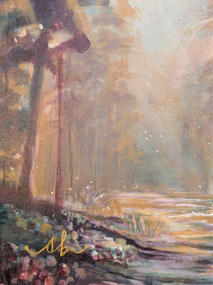 "Where the Fairies Meet the Sky" Original Painting