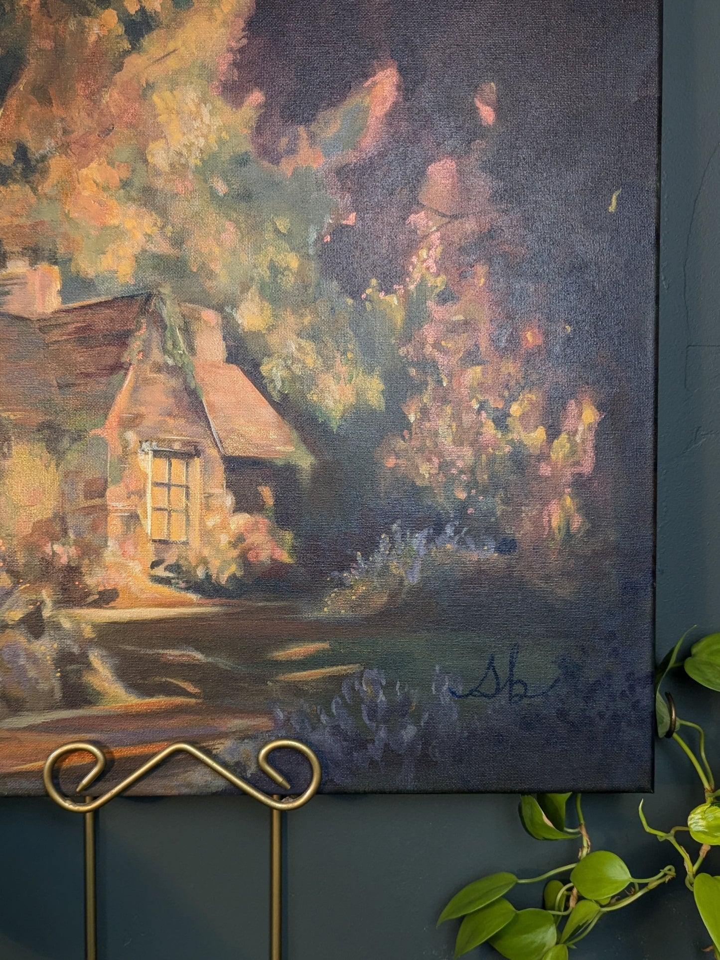 "The Gardener's Cottage" Original Painting