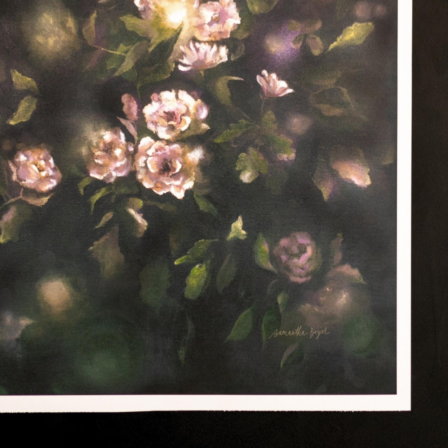 fine art print of glowing flowers by Samantha Boyer