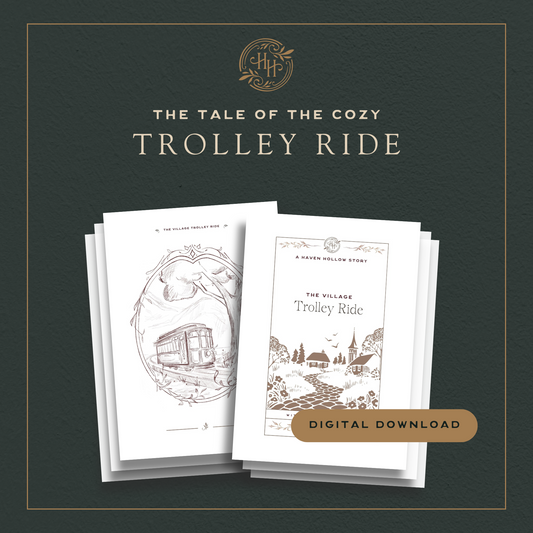 Digital Story Pages: The Cozy Trolley Ride